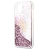 Чехол Guess 4G Big Liquid Glitter для iPhone 13 mini Pink (GUHCP13SLG4GPI)