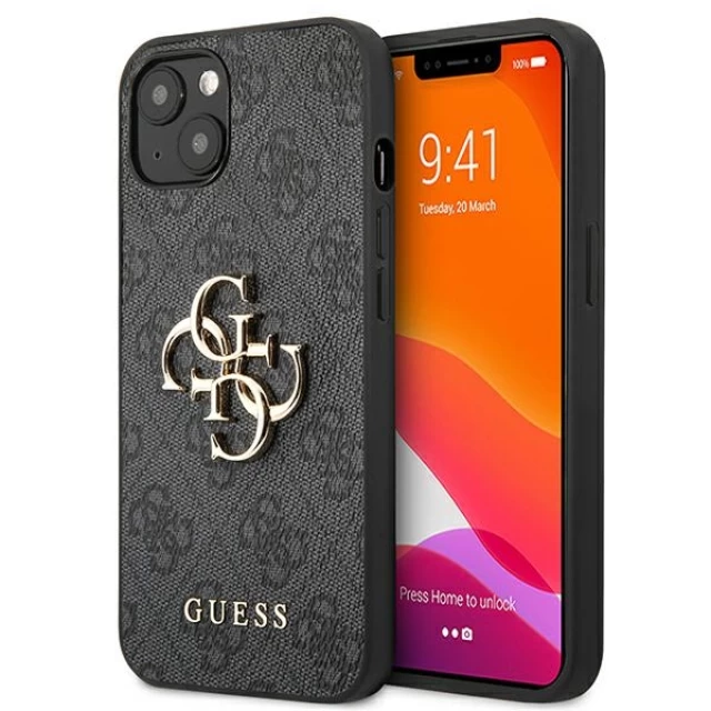 Чехол Guess 4G Big Metal Logo для iPhone 13 mini Grey (GUHCP13S4GMGGR)