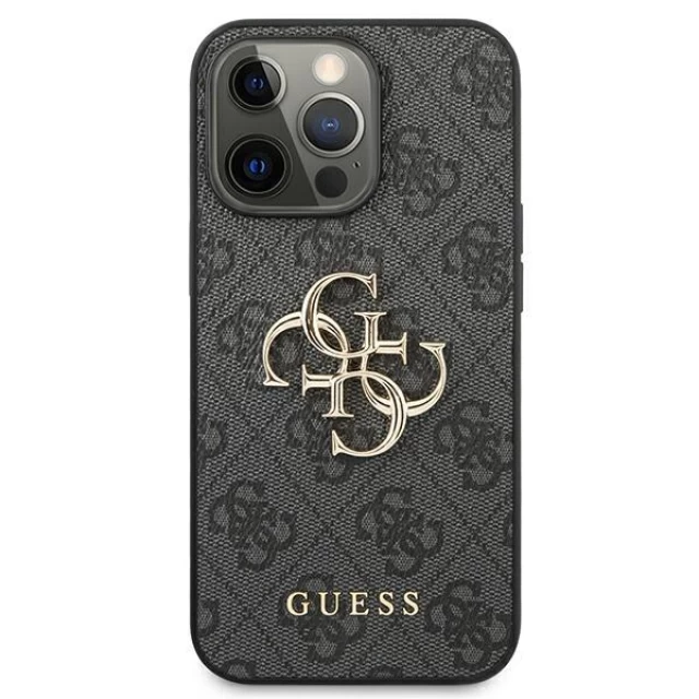 Чехол Guess 4G Big Metal Logo для iPhone 13 Pro Grey (GUHCP13L4GMGGR)