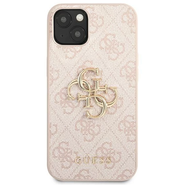 Чохол Guess 4G Big Metal Logo для iPhone 13 mini Pink (GUHCP13S4GMGPI)