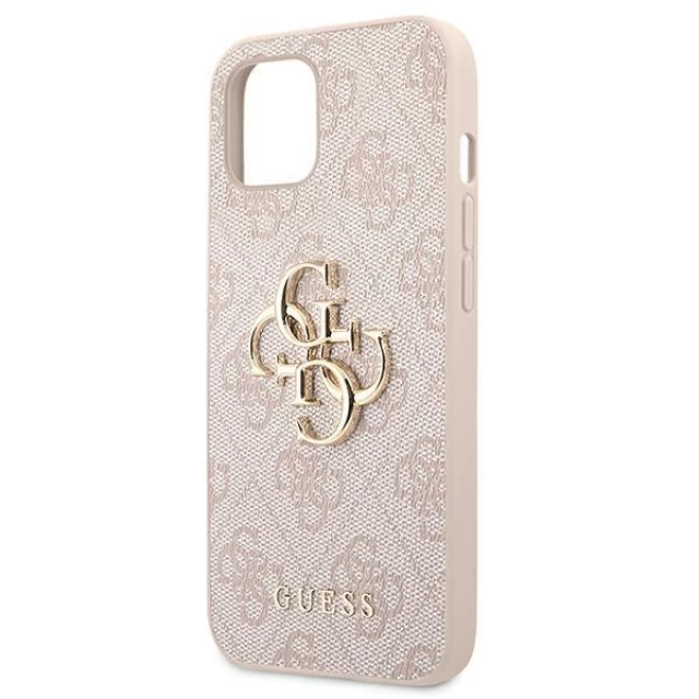 Чохол Guess 4G Big Metal Logo для iPhone 13 mini Pink (GUHCP13S4GMGPI)