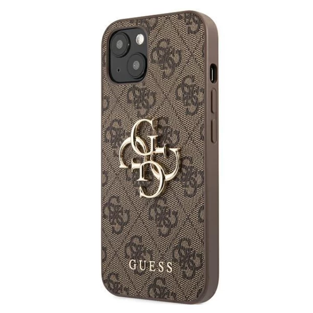 Чохол Guess 4G Big Metal Logo для iPhone 13 mini Brown (GUHCP13S4GMGBR)