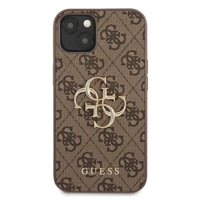 Чехол Guess 4G Big Metal Logo для iPhone 13 mini Brown (GUHCP13S4GMGBR)