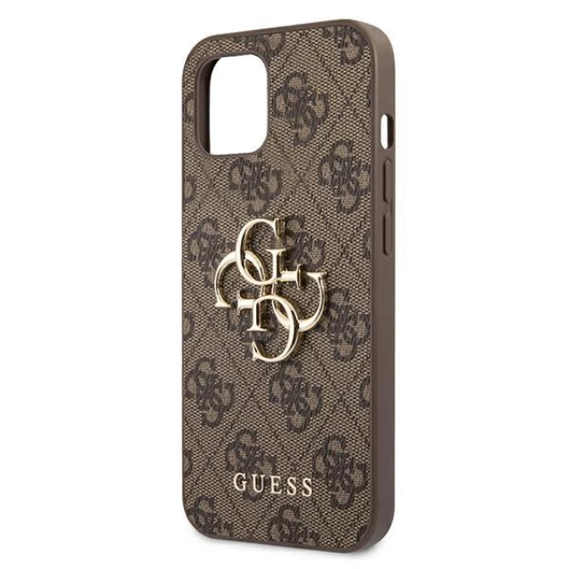 Чохол Guess 4G Big Metal Logo для iPhone 13 mini Brown (GUHCP13S4GMGBR)