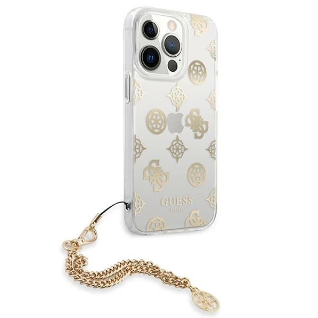 Чохол Guess Peony Chain Collection для iPhone 13 Pro Gold (GUHCP13LKSPEGO)