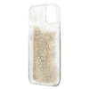 Чехол Guess Peony Liquid Glitter для iPhone 13 mini Gold (GUHCP13SLGPEGO)