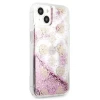 Чехол Guess Peony Liquid Glitter для iPhone 13 Pink (GUHCP13MLGPEPI)