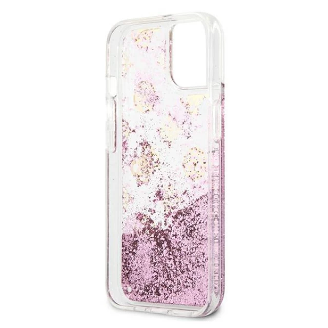 Чохол Guess Peony Liquid Glitter для iPhone 13 Pink (GUHCP13MLGPEPI)