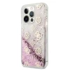 Чехол Guess Peony Liquid Glitter для iPhone 13 Pro Pink (GUHCP13LLGPEPI)