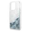 Чохол Guess Peony Liquid Glitter для iPhone 13 Pro Blue (GUHCP13LLGPEBL)