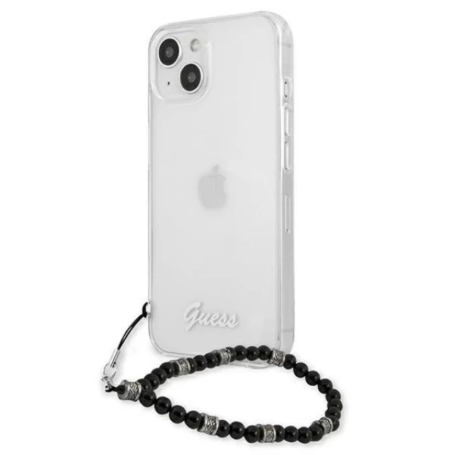 Чехол Guess Black Pearl для iPhone 13 mini Transparent (GUHCP13SKPSBK)