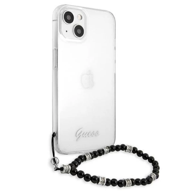 Чехол Guess Black Pearl для iPhone 13 mini Transparent (GUHCP13SKPSBK)