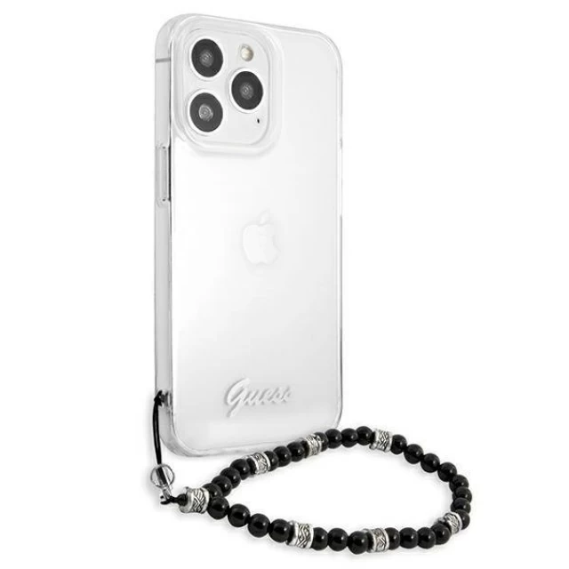 Чехол Guess Black Pearl для iPhone 13 Pro Transparent (GUHCP13LKPSBK)