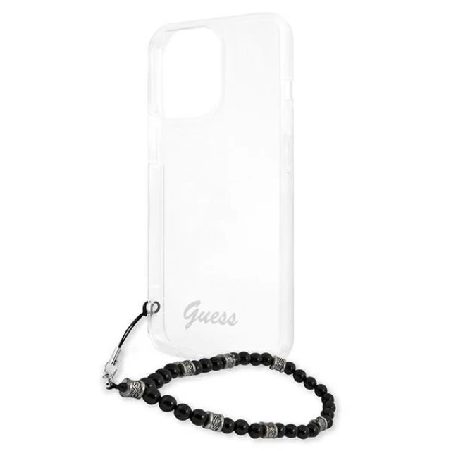 Чохол Guess Black Pearl для iPhone 13 Pro Max Transparent (GUHCP13XKPSBK)
