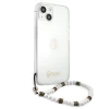 Чехол Guess White Pearl для iPhone 13 mini Transparent (GUHCP13SKPSWH)