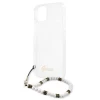 Чохол Guess White Pearl для iPhone 13 mini Transparent (GUHCP13SKPSWH)