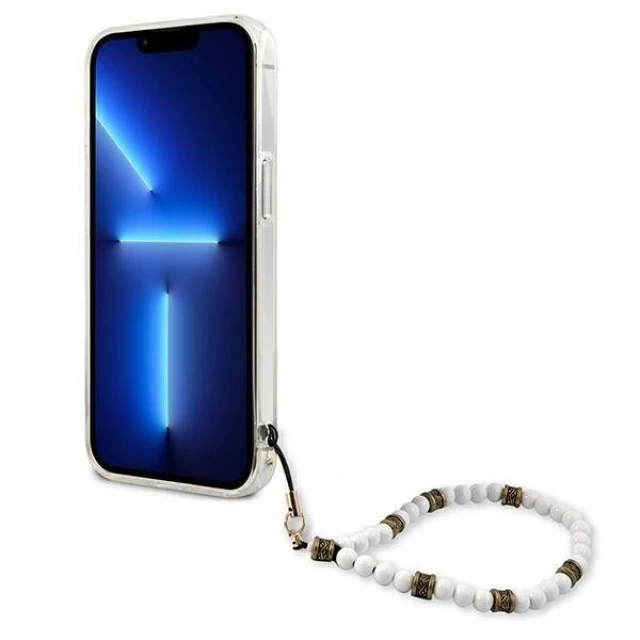Чехол Guess White Pearl для iPhone 13 Transparent (GUHCP13MKPSWH)