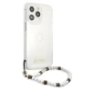 Чехол Guess White Pearl для iPhone 13 Pro Transparent (GUHCP13LKPSWH)