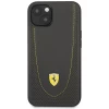 Чохол Ferrari Leather Curved Line для iPhone 13 Black (FEHCP13MRGOG)