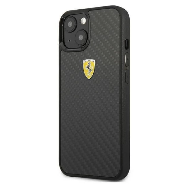 Чехол Ferrari для iPhone 13 mini On Track Real Carbon Black (FEHCP13SFCABK)