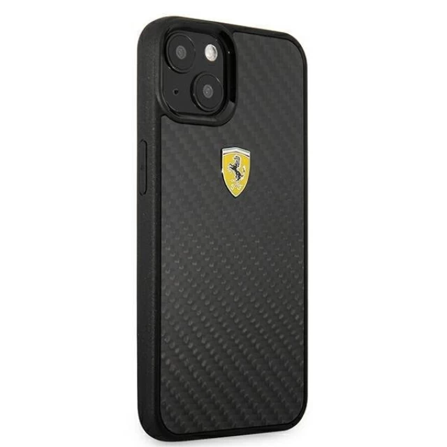 Чехол Ferrari для iPhone 13 mini On Track Real Carbon Black (FEHCP13SFCABK)