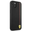 Чохол Ferrari для iPhone 13 mini On Track Carbon Stripe Black (FESAXHCP13SBK)