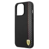 Чехол Ferrari для iPhone 13 Pro Max On Track Carbon Stripe Black (FESAXHCP13XBK)