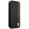 Чехол-книжка Ferrari для iPhone 13 Pro Max On Track Carbon Stripe Black (FESAXFLBKP13XBK)