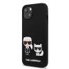 Чохол Karl Lagerfeld Karl and Choupette для iPhone 13 mini Black (KLHCP13SSSKCK)