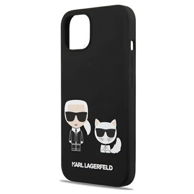 Чехол Karl Lagerfeld Karl and Choupette для iPhone 13 mini Black (KLHCP13SSSKCK)