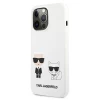 Чехол Karl Lagerfeld Silicone Karl & Choupette для iPhone 13 Pro Max White (KLHCP13XSSKCW)