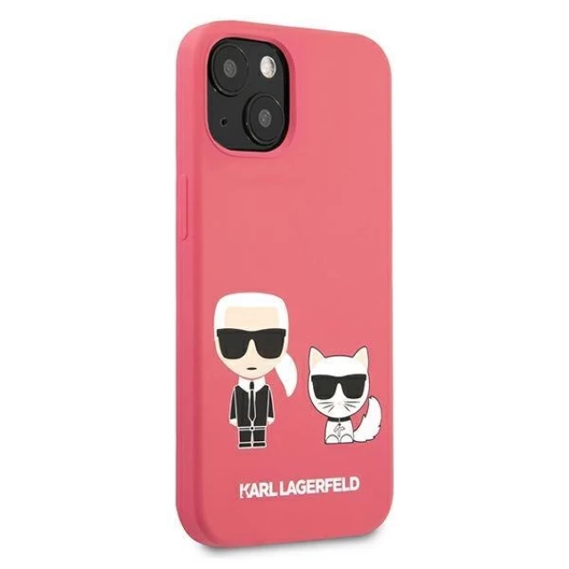 Чехол Karl Lagerfeld Karl and Choupette для iPhone 13 mini Pink (KLHCP13SSSKCP)