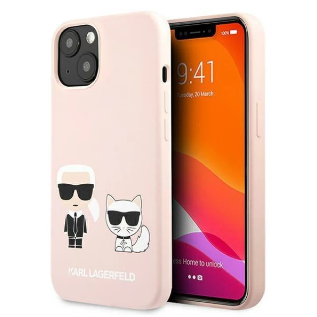 Чохол Karl Lagerfeld Karl and Choupette для iPhone 13 mini Pink (KLHCP13SSSKCI)