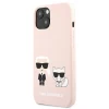 Чехол Karl Lagerfeld Karl and Choupette для iPhone 13 mini Pink (KLHCP13SSSKCI)