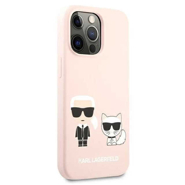 Чохол Karl Lagerfeld Karl and Choupette для iPhone 13 Pro Max Pink (KLHCP13XSSKCI)