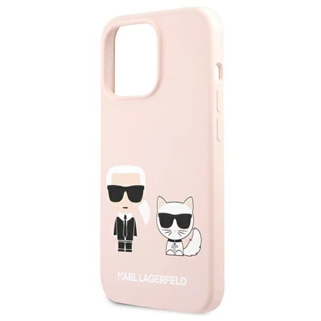 Чохол Karl Lagerfeld Karl and Choupette для iPhone 13 Pro Max Pink (KLHCP13XSSKCI)