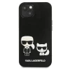Чехол Karl Lagerfeld Ikonik Karl & Choupette для iPhone 13 mini Black (KLHCP13SPCUSKCBK)
