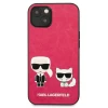 Чохол Karl Lagerfeld Iconic Karl and Choupette для iPhone 13 mini Pink (KLHCP13SPCUSKCP)