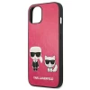 Чехол Karl Lagerfeld Iconic Karl and Choupette для iPhone 13 mini Pink (KLHCP13SPCUSKCP)