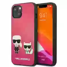 Чохол Karl Lagerfeld Iconic Karl and Choupette для iPhone 13 Pink (KLHCP13MPCUSKCP)