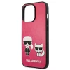 Чехол Karl Lagerfeld Iconic Karl and Choupette для iPhone 13 Pro Pink (KLHCP13LPCUSKCP)