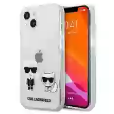 Чохол Karl Lagerfeld Karl and Choupette для iPhone 13 mini Transparent (KLHCP13SCKTR)