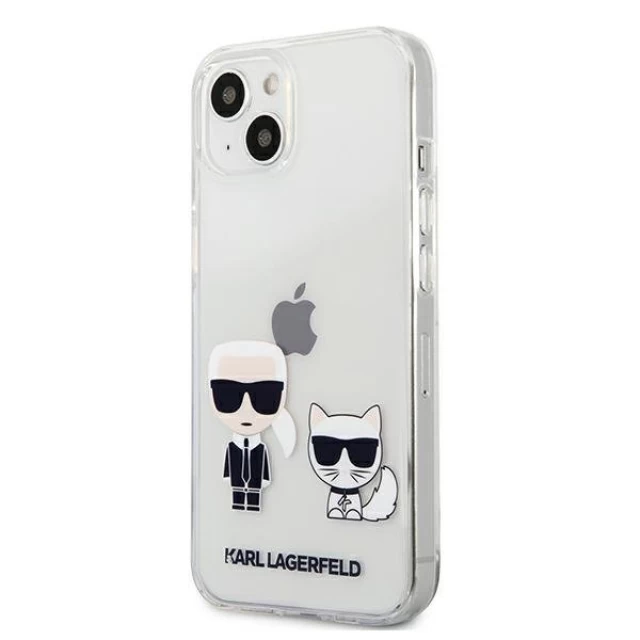 Чехол Karl Lagerfeld Karl and Choupette для iPhone 13 mini Transparent (KLHCP13SCKTR)