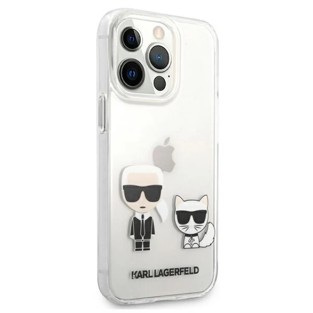 Чохол Karl Lagerfeld Karl & Choupette для iPhone 13 Pro Max Transparent (KLHCP13XCKTR)