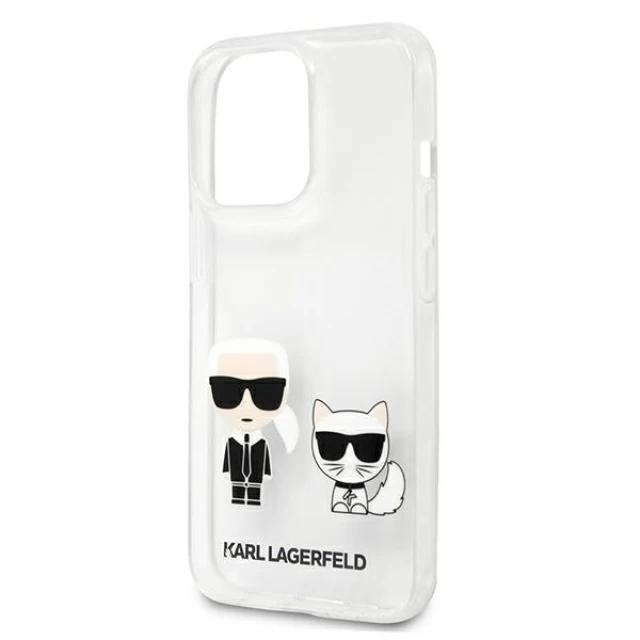 Чохол Karl Lagerfeld Karl & Choupette для iPhone 13 Pro Max Transparent (KLHCP13XCKTR)