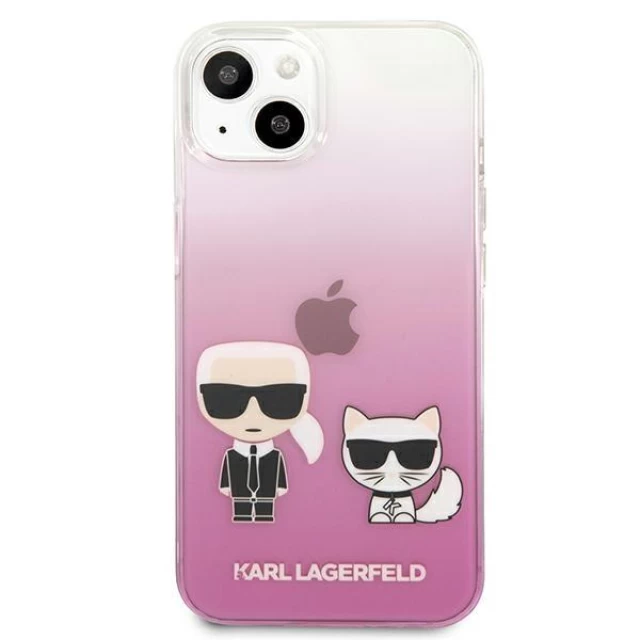 Чехол Karl Lagerfeld Karl and Choupette для iPhone 13 mini Pink (KLHCP13SCKTRP)