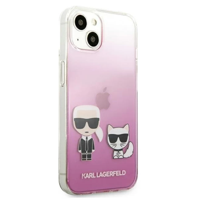 Чехол Karl Lagerfeld Karl and Choupette для iPhone 13 Pink (KLHCP13MCKTRP)