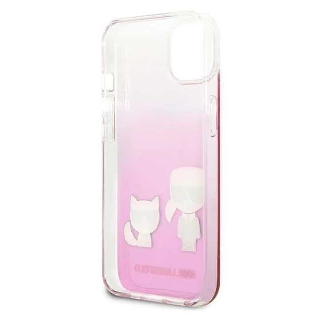Чехол Karl Lagerfeld Karl and Choupette для iPhone 13 Pink (KLHCP13MCKTRP)
