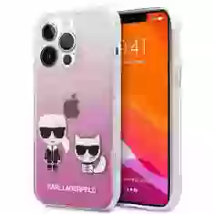 Чохол Karl Lagerfeld Karl and Choupette для iPhone 13 Pro Pink (KLHCP13LCKTRP)