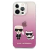 Чехол Karl Lagerfeld Karl and Choupette для iPhone 13 Pro Pink (KLHCP13LCKTRP)